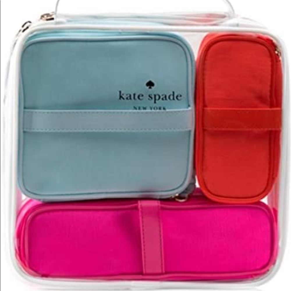 *Sold* Kate Spade Cosmetic Bag Collection 4 Pc Set